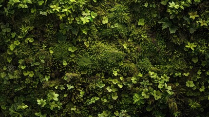 Fototapeta premium Green moss and background Backdrop for displaying products Dark forest background