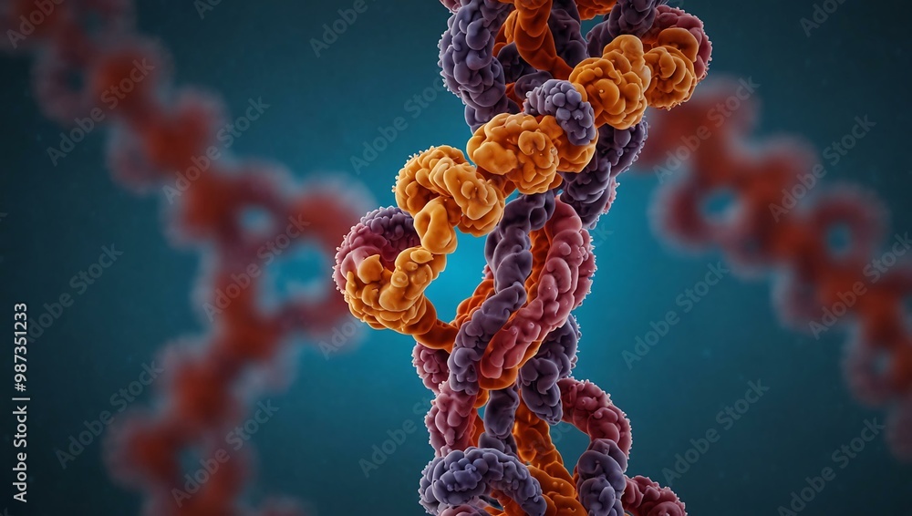 Poster chromatin structure studied in a lab.