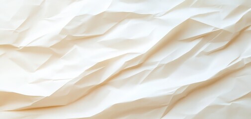Fototapeta premium A white paper with a lot of wrinkles and creases