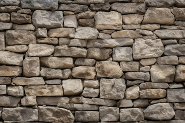 Obraz premium Processed collage of old medieval stone wall texture in daylight. Background for banner