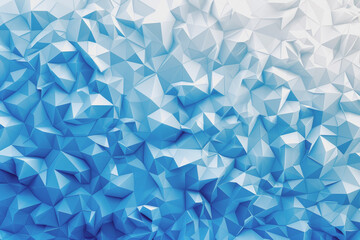 Obraz premium White and vibrant blue gradient color background, geometric.