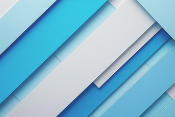 Obraz premium White and vibrant blue gradient color background, geometric.