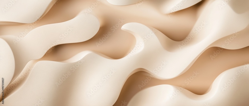 Poster the image is a close up of a white surface with a pattern of waves