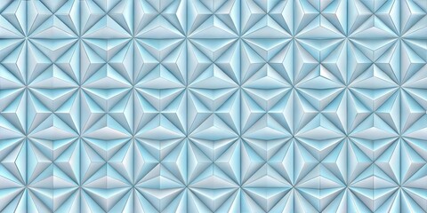 Blue Geometric Triangle Pattern with Light and Shadow Effect