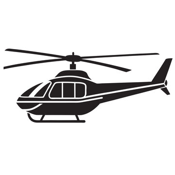recommend clip art: Helicopter line art vector illustration