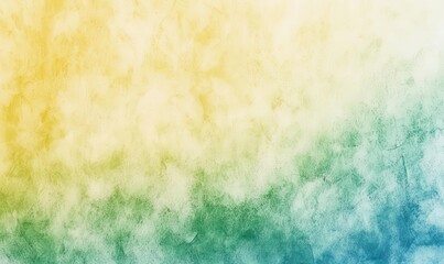 Abstract watercolor background with vibrant yellow and green gradients