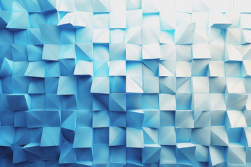 Obraz premium White and vibrant blue gradient color background, geometric.