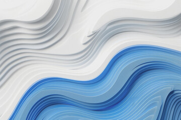 Obraz premium White and vibrant blue gradient color background, geometric.