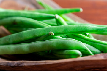 Raw green beans