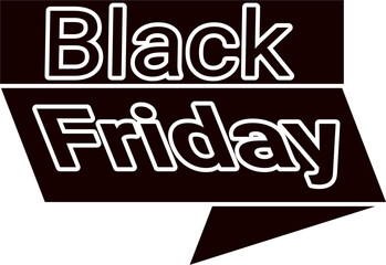 Black friday illustration vector