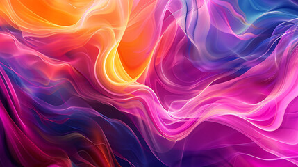 Fototapeta premium Dynamic abstract background with vibrant wave patterns