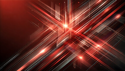 近未来的な赤の抽象背景デザイン