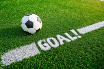 The Heart of the Game: Soccer Ball Ready for Action on the Field