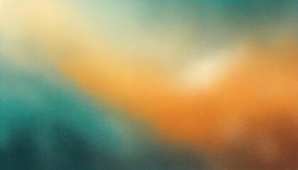 Vibrant Abstract Background Featuring an Orange, Teal, Green, and Pink Grainy Gradient with Noise Texture Effect, Evoking a Bright and Energetic Summer Vibe for Creative Projects