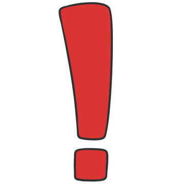 recommend clip art: black outline red exclamation mark