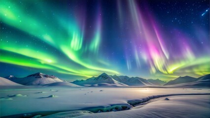 Naklejka premium Unveiling Nature's Masterpiece: A Breathtaking Landscape