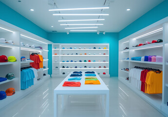Interior design of an American store