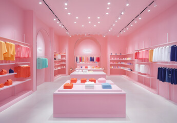 Interior design of an American store