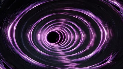 Dynamic Abstract Tunnel, Circles of Purple Radiance Moving Towards You