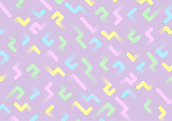A cute background with pastel colored geometric patterns