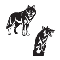 wolf silhouette
