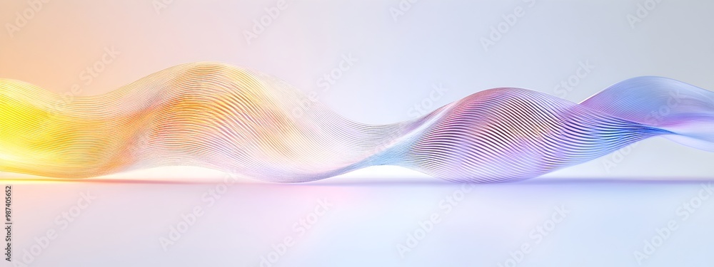 Poster ethereal grating luminous light wave passing through diffraction gradient