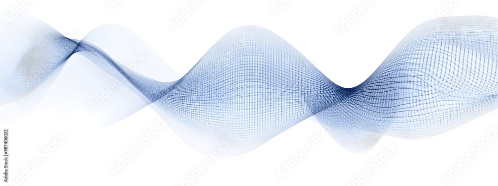 Poster ethereal light wave flowing through an optical lattice structure