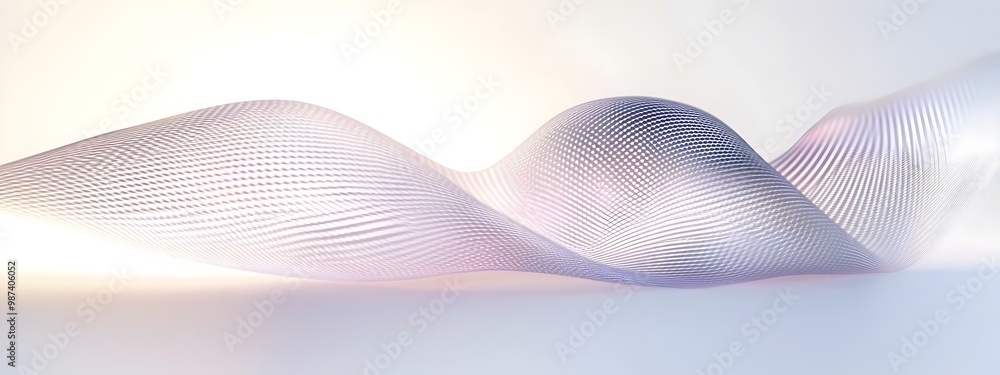 Poster ethereal light wave passing through diffraction grating