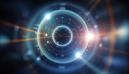Technology blue background