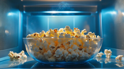 popcorn in a microwave, cinema, movie
