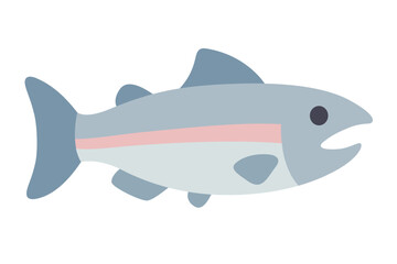 Salmon fish color icon