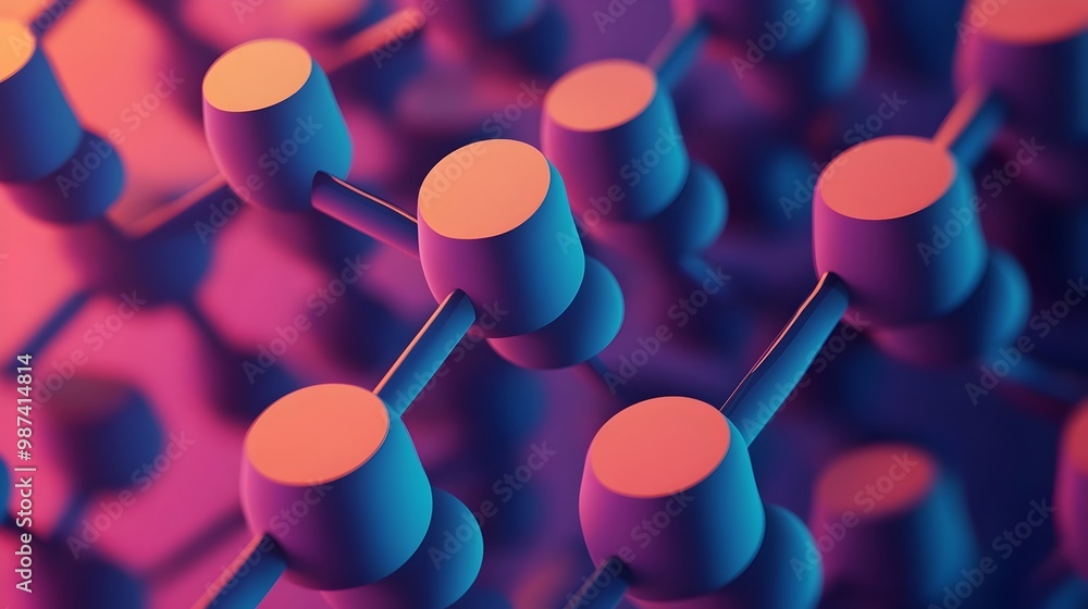 Poster graphene enhanced composite materials displaying strength and flexibility in flat design