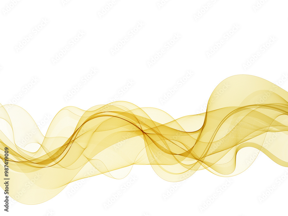Canvas Prints vector abstract illustration. the golden wave. eps 10