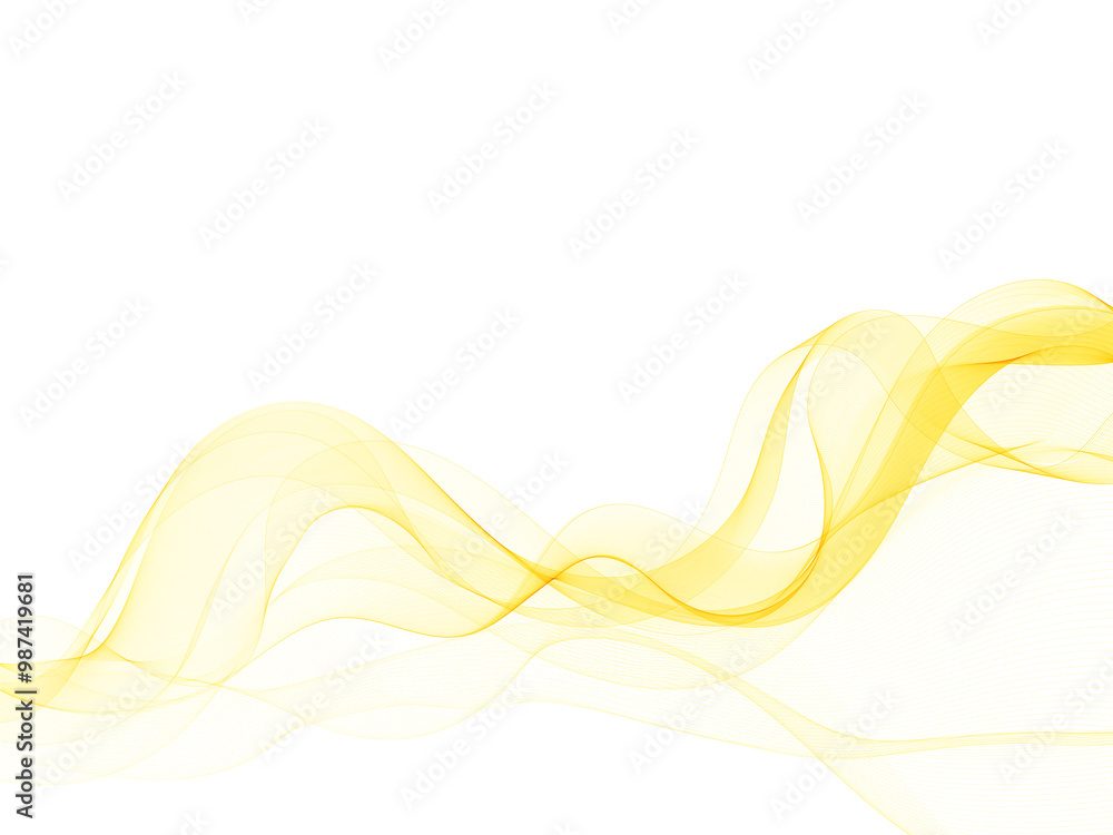 Wall mural colored vector wave. design element. template for presentation. advertising banner layout. eps 10