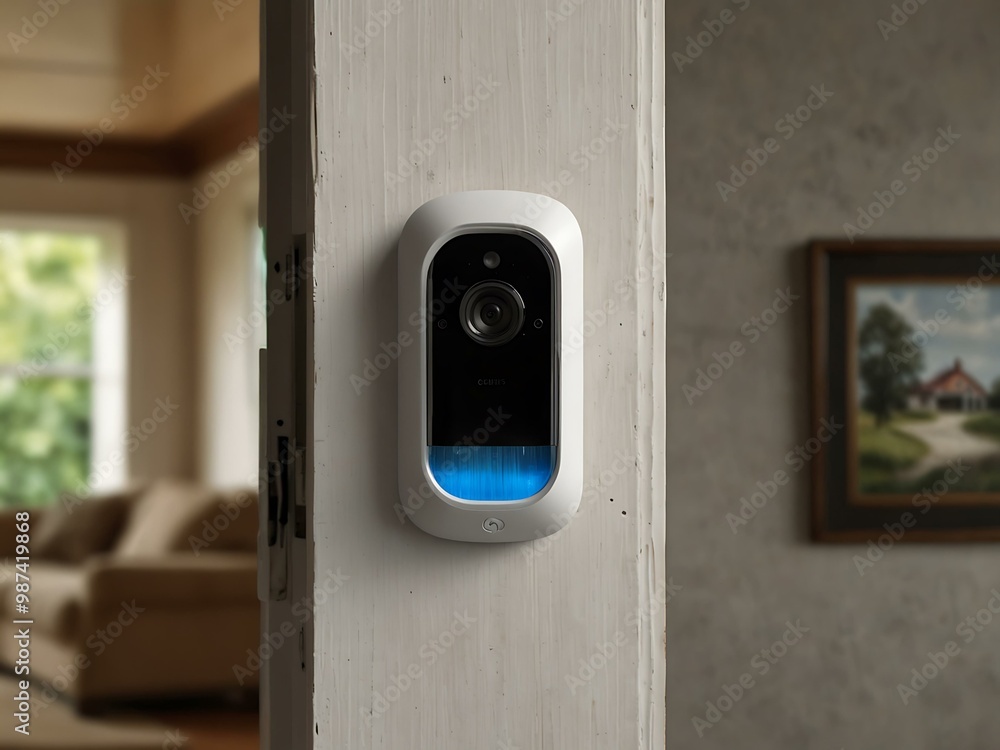 Poster security systems with motion detection for smart homes.