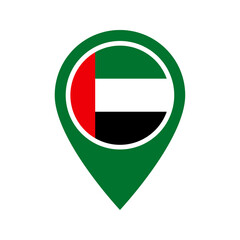 United Arab Emirates flag location icon