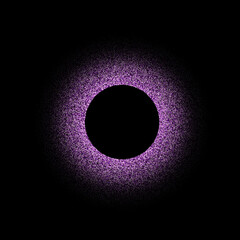 Purple glitter texture. Pink shiny sparks on a black background. Eps 10