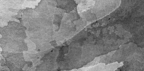 Abstract grey shades watercolor background,  Aquarelle texture of painted  black watercolor, abstract Digital art painting on paper with splashes.