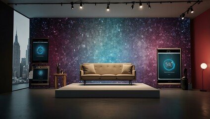 Stunning e-commerce graphic backdrop for tech product showcases.