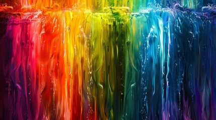 Obraz premium Abstract Green and Blue Fields Moving in a Windy Motion