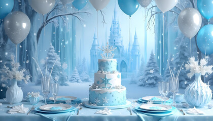 magical frozen theme birthday party