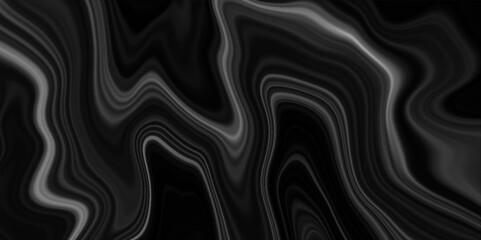 Black luxury background with liquid marble effect, abstract acrylic painted wave liquid background with stains, black marble texture background for creative design.