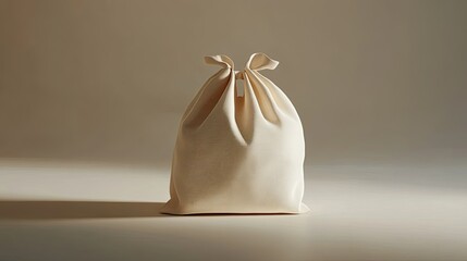 empty mock up cloth bag  back and front