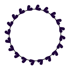 blue and white circle