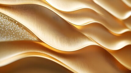 Obraz premium Minimalist golden wallpaper with smooth metallic luster and contemporary feel
