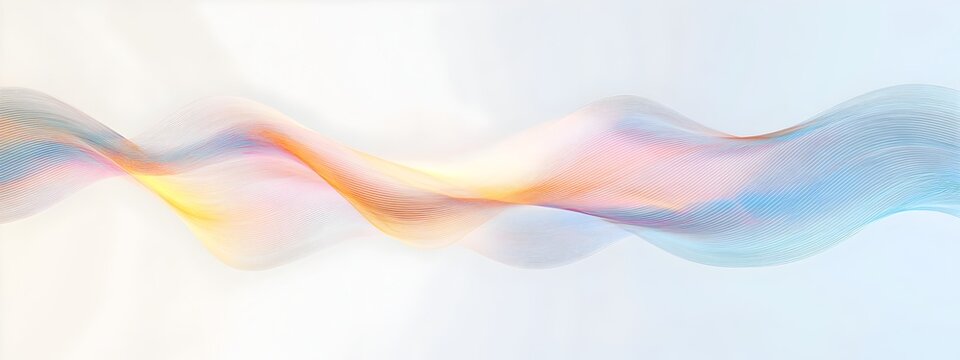 Raman Scattering Light Wave Abstract Visualization