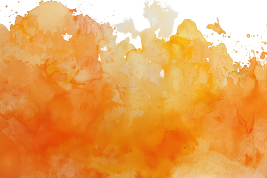 Orange watercolor on a white background First person view realistic daylight view - Powered by Adobe