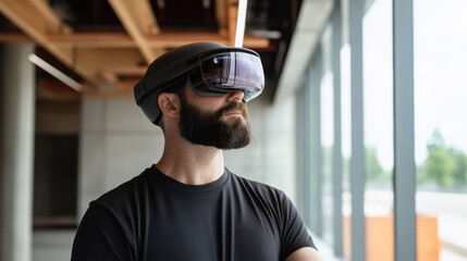 Architect Using Augmented Reality Technology for Design