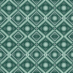 Geometric ethnic flower pattern for background,vector, fabric,wrapping,clothing,wallpaper,carpet,embroidery style.