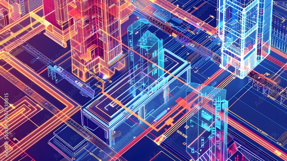Aufkleber visualization and simulation blueprint: an intricate blueprint highlighting visualization and simula